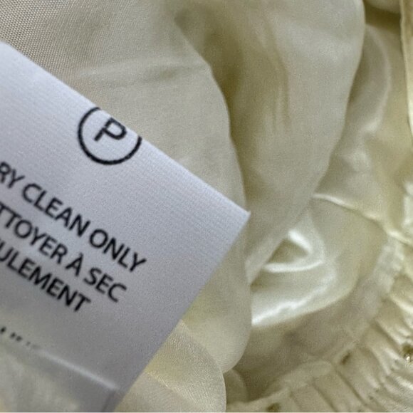 TRYB skirt boho fringe cream white gold polka dotted tassel luxury beachy vibe - Picture 11 of 11